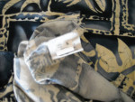 Scrubs Top: "BATIK", Blue and Cream (Hawaiian, Tropical)