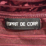 WOMENS SEXY SHEER BURGUNDY TOP SIZE M