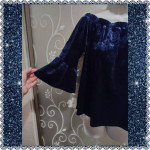 WOMENS BEAUTIFUL CRUSHED VELVET OFF SHOULDER TOP SIZE M
