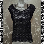 WOMENS SEXY LACE TOP SIZE M