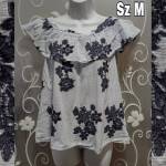 WOMENS FLORAL OFF THE SHOULDER TOP SIZE M