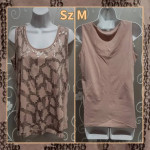 WOMENS TAN SEQUIN TANK TOP SIZE M
