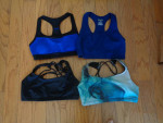 Women's summer/workout top + sports bra--size small