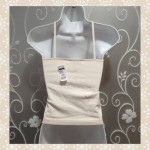 NEW WOMENS BEIGE HALTER TOP SIZE M
