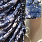 WOMENS LOVELY MULTI TONE BLUE TOP SIZE S