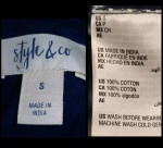 NEW WOMENS BLUE NAUTICAL CROP TOP SIZE S