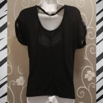WOMENS SEQUIN WHITE TIGER GRAPHIC TOP SIZE S