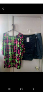 Plus outfit skirt and pretty top