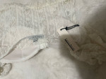 White laced crop top