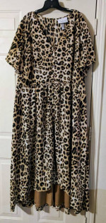 Plus Size Torrid Top and Lane Bryant Dress, both size 28