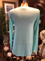 NWOTs! Belle du jour mint green long sleeve top, size xs, s, m