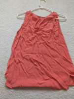 Sophie Rue top shirt blouse orange rust M womens girls cute summer out
