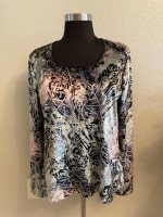 Vintage Jones New York Velour Top