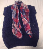 Hand Made Sweater/Vest - w Scarf (1980's/90's)