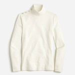 (NEW) (1 AVAILABLE) WOMEN’S J.CREW IVORY PERFECT-FIT TURTLENECK