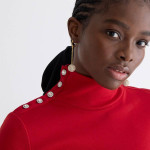 (NEW) (1 AVAILABLE) WOMEN’S J.CREW DEEP RUBY PERFECT-FIT TURTLENECK