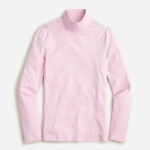 (NEW) (3 SIZES) WOMEN’S J.CREW CLASSIC PINK PERFECT-FIT TURTLENECK