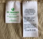(NEW)-3 SIZES-WOMEN’S J.CREW ORGANIC SLUB COTTON FLUTTER-SLEEVE TSHIRT