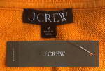 (NEW) (2 SIZES) WOMEN’S J.CREW UNIVERSITY TERRY LACE-UP SHIRT