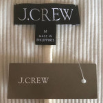 (NEW) WOMEN’S J.CREW IVORY VINTAGE RIB HENLEY T-SHIRT