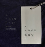 (NEW) (2 SIZES AVAILABLE) WOMEN’S A NEW DAY SHORT SLEEVE V-NECK LINEN