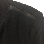 VINCE BLACK COTTON JACKET w LEATHER TRIM Sz XL