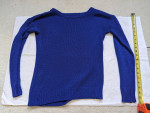 Stradivarius womens light weight blended knit pattern sweater cobalt b