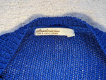 Stradivarius womens light weight blended knit pattern sweater cobalt b