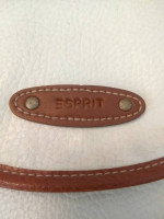 🔶 "ESPRIT" white leather Vintage shoulder bag