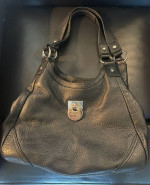 Beautiful Soft, Calvin Klein textured leather black shoulder bag