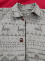 Heavy wool Coat/jacket with Llama Designs