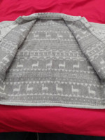 Heavy wool Coat/jacket with Llama Designs