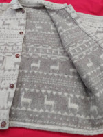 Heavy wool Coat/jacket with Llama Designs
