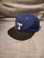 Blue Letter T Snapback Baseball Cap - HARE Japan