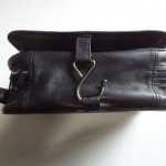 DOPP Black Hanging Toiletry Travel Bag