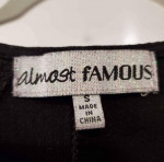 Black Almost Famous Bodycon Dress
