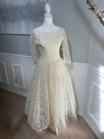 Vintage 50’s Cream Lace Dress