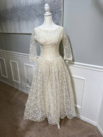 Vintage 50’s Cream Lace Dress