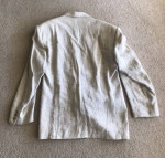 New Natural Linen Men’s Suit Jacket Coat Blazer Casual Modern 42L 42 L