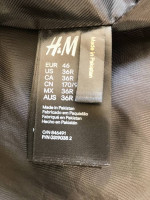 Authentic Balmain x H&M Black Red Leather Moto Jacket 36R