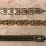 Salvatore Ferragamo bracelets bracelet gold silver red leather Gancini