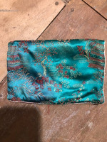 Vintage Zippered Silk Purse