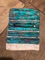 Vintage Zippered Silk Purse