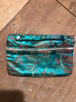 Vintage Zippered Silk Purse