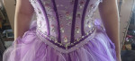 FANCY PROM SPECIAL OCCASION LONG PURPLE JEWELED DRESS ASPEED S