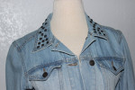 ROCK & REPUBLIC "Hitchhiker" Small Studded Denim Jacket