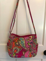 Vera Bradley Pink Swirls Crossbody Purse