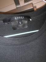 Gucci Crest T shirt Size S Dark Grey 100% Authentic