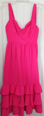 Sofia Vergara Fuchsia Pink Riley Halter Tank Dress (NEW) Size M