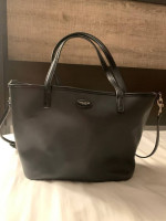 Authentic Coach Metro Leather Small Tote Bag w/ Crossbody Strap -Black